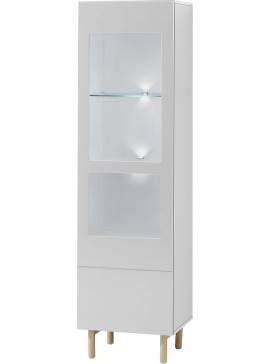 Lh-homefurniture Βιτρίνα Κ2 Γκρι 50x181x41cm A_17108_K2_GR