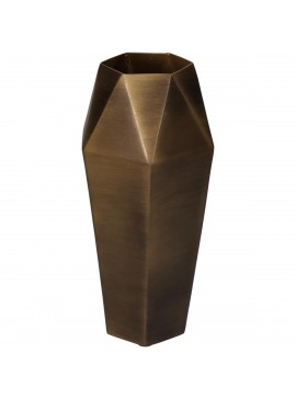 Βάζο ArteLibre Μπρονζέ Μέταλλο 11.5x11.5x25.5cm Arte-05150465