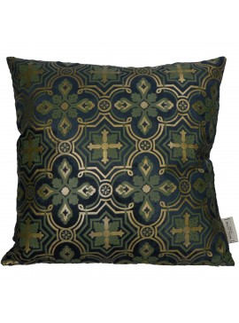 Μαξιλάρι ArteLibre Medallion Πετρόλ Βελούδο 45x45cm Arte-05150490
