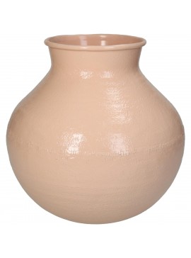 Βάζο ArteLibre Ροδακινί Αλουμίνιο 23x23x23cm Arte-05154784