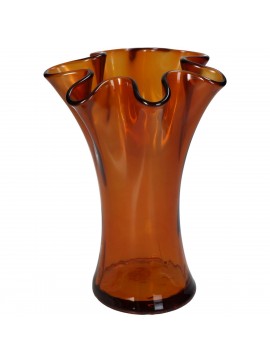 Βάζο ArteLibre Amber Ανακυκλωμένο Γυαλί 20x20x23cm