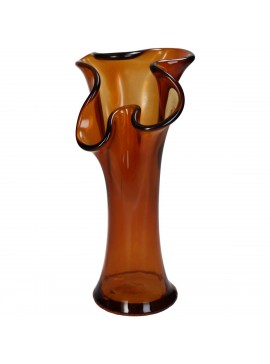 Βάζο ArteLibre Amber Ανακυκλωμένο Γυαλί 20x20x30cm