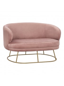 ΚΑΝΑΠΕΣ 2ΘΕΣΙΟΣ ARIEN HM8492.02 ΑΠΟ ΒΕΛΟΥΔΟ ΣΑΠΙΟ ΜΗΛΟ ΜΕ ΧΡΥΣΗ ΒΑΣΗ 125X80X84Y εκ.