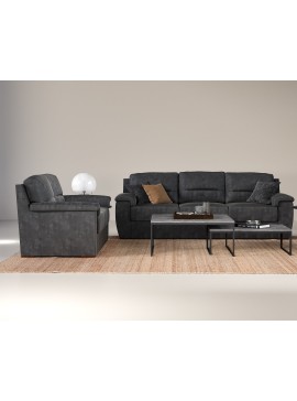 Matis Τριθέσιος καναπές κρεβάτι Boss Ανθρακί 236x90x92εκ. Matis23