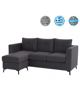 Intrahome ΚΑΝΑΠΕΣ ΓΩΝΙΑ ΑΝΑΣΤΡΕΨΙΜΗ PORCASABLANCALTCASABLANCAIOFINO ΥΦΑΣΜΑ ΑΛΕΚΙΑΣΤΟ ΓΚΡΙ 240x165x92Υεκ. .01 intraho-1627621