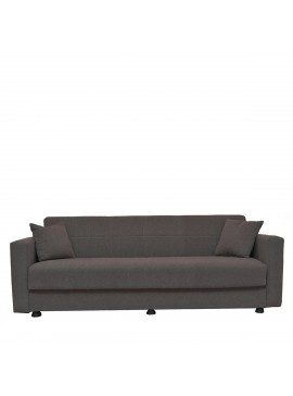 Καναπές Κρεβάτι ArteLibre AMETHYST Τριθέσιος Σκούρο Γκρι 214x78x78cm Arte-14210135