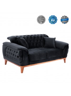 Intrahome ΚΑΝΑΠΕΣ ΚΡΕΒΑΤΙ KUCASABLANCALCASABLANCA_LUMPURENNINGCASABLANCALTCASABLANCAION 2ΘΕΣΙΟΣ ΜΑΥΡΟΣ .01 180x95x80 εκ. intraho-1625690