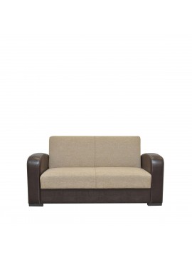 Artelibre Καναπές Κρεβάτι Διθέσιος MARTINI Καφέ PU 154x87x90cm Arte-14210016