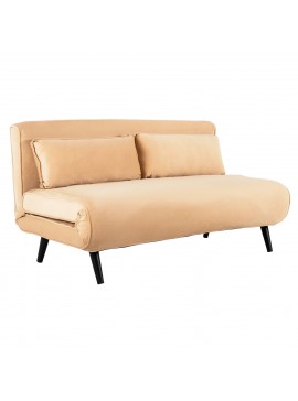 Intrahome ΚΑΝΑΠΕΣ ΚΡΕΒΑΤΙ 2 ΑΤΟΜΩΝ CASABLANCASMCASABLANCA .17 ΜΕ ΒΕΛΟΥΔΟ ΜΠΕΖ 140x80x77Yεκ. intraho-1624834