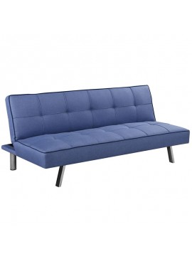 WOODWELL KAPPA Καναπές - Κρεβάτι Σαλονιού - Καθιστικού, Ύφασμα Μπλε 175x83x74cm Bed:175x97x38cm Ε9682,3