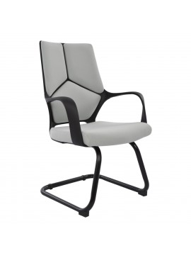 ΚΑΡΕΚΛΑ ΣΥΝΕΡΓΑΣΙΑΣ CENTRIC HM1074.21 ΓΚΡΙ & ΣΚΕΛΕΤΟ ΜΑΥΡΟ 64x60x94,5Yεκ.