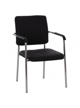 ΚΑΡΕΚΛΑ QUESTA ΜΕ ΜΠΡΑΤΣΑ HM1070.01 ΜΑΥΡΗ 54x62x84 εκ.