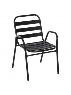 ΚΑΡΕΚΛΑ PRELUDE HM5970.03 ΜΕΤΑΛ.ΣΚΕΛΕΤΟΣ-ΠΛΑΤΗ & ΚΑΘΙΣΜΑ ΑΛΟΥΜΙΝΙΟ-ΜΑΥΡΗ 54x56x79Υεκ