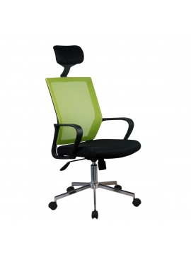 Καρέκλα Γραφείου ArteLibre ΦΟΙΒΗ Πράσινο/Μαύρο Mesh 58x59x116-124.5cm Arte-14230022