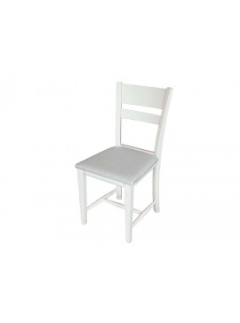 Καρέκλα Tomy με ύφασμα Λευκό, 42x47x88 εκ., Genomax Genom1210005428