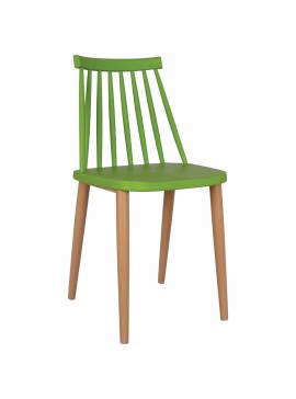 ΚΑΡΕΚΛΑ ΤΡΑΠΕΖΑΡΙΑΣ HM8052.08 VANESSA ΠΡΑΣΙΝΗ ΜΕ ΜΕΤΑΛΛΙΚΑ ΠΟΔΙΑ 42,5x47x81,5 εκ.