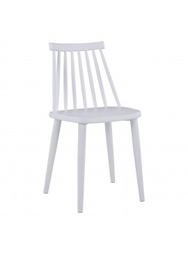 ΚΑΡΕΚΛΑ ΤΡΑΠΕΖΑΡΙΑΣ HM8052.11 VANESSA ΛΕΥΚΗ ΜΕ ΜΕΤΑΛΛΙΚΑ ΠΟΔΙΑ ΛΕΥΚΑ 43x46,5x82 εκ.