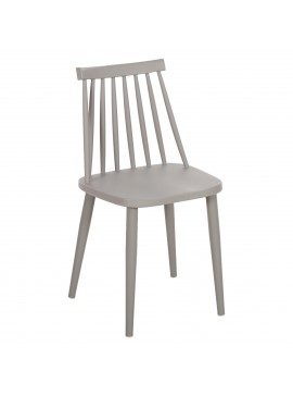 ΚΑΡΕΚΛΑ ΤΡΑΠΕΖΑΡΙΑΣ HM8052.22 VANESSA ΓΚΡΙ ΜΕ ΜΕΤΑΛΛΙΚΑ ΠΟΔΙΑ 42,5x44x81Υ εκ.