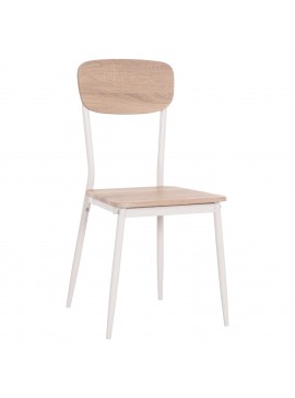 ΚΑΡΕΚΛΑ ΤΡΑΠΕΖΑΡΙΑΣ PAGET HM8373.02 SONAMA--ΛΕΥΚΑ ΜΕΤΑΛΛΙΚΑ ΠΟΔΙΑ 40x49x87,5Υεκ.