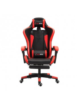 Καρέκλα Gaming με Υποπόδιο Χρώματος Κόκκινο Herzberg HG-8080RED HG-8080RED