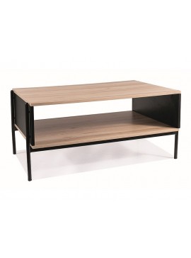 ŁAWA KARINA A DĄB/CZARNY MAT 90X60X41 DIOMMI-80-3302