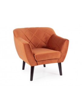 FOTEL KARO 1 VELVET CYNAMON BLUVEL 4215 / WENGE DIOMMI-80-2852