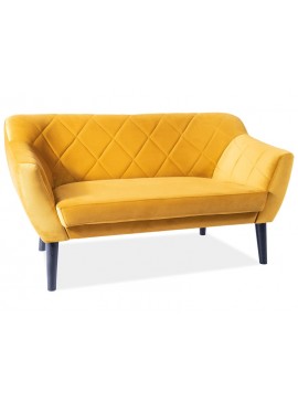 Διθέσιος καναπές Karo2 140x75x76 βελούδινο χρώμα curry bluvel 68 DIOMMI KARO2V68W DIOMMI-80-1849
