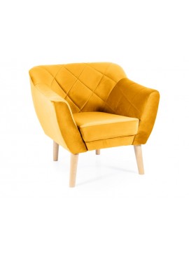 FOTEL KARO 1 VELVET CURRY BLUVEL 68 / BUK DIOMMI-80-2775