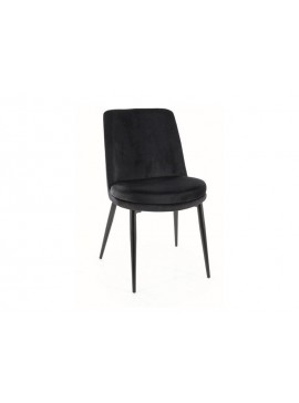 KRZESŁO KAYLA VELVET CZARNY STELAŻ / CZARNY BLUVEL 19 DIOMMI-80-2945