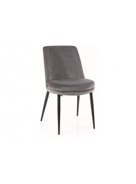 KRZESŁO KAYLA VELVET CZARNY STELAŻ / SZARY BLUVEL 14 DIOMMI-80-2831