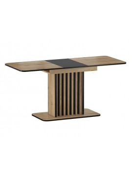 STÓŁ KENT DĄB ARTISAN / CZARNY 130(180)X85 DIOMMI-80-3289