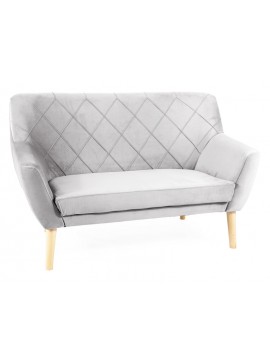 SOFA KIER 2 VELVET J. SZARY BLUVEL 03 / BUK DIOMMI-80-2992