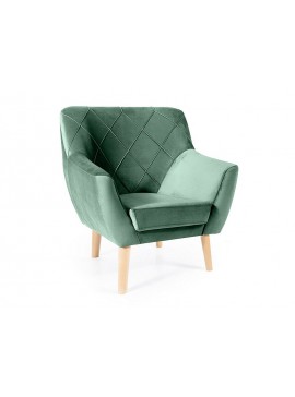 FOTEL KIER 1 VELVET ZIELONY BLUVEL 78 / BUK DIOMMI-80-2893