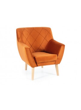 FOTEL KIER 1 VELVET CYNAMON BLUVEL 4215 / BUK DIOMMI-80-2932