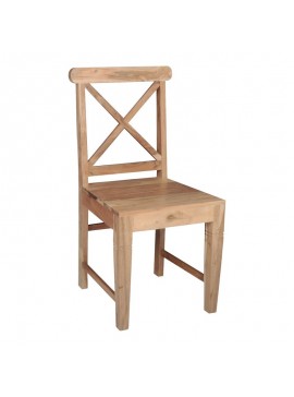 WOODWELL KIKA Καρέκλα Tραπεζαρίας Κουζίνας - Ξύλο Ακακία Φυσικό 46x50x94cm ΕΑ7024