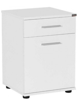 Lh-homefurniture Κομοδίνο Trendline Λευκό 40x57x39cm AD_KMD-511-BB-1