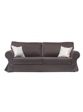 Καναπές-Κρεβάτι VICTORIA Τριθέσιος Ύφασμα Καφέ με κρεβάτι 180x133cm 230x90x90cm KO-VICTORIA3S-20
