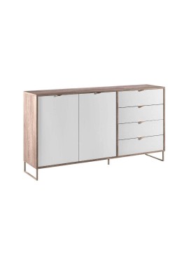 MATIS Μπουφές DENVER δρυς kalaj/ λευκό γυαλιστερό 172,8x40x92,6 MATIS160373