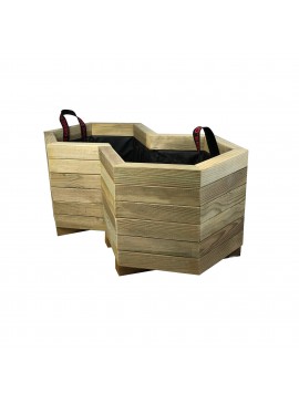 Tesias Ζαρντινιέρα Ξύλινη Σχήμα  No8 - 86x52cm-Tesias  TES-131