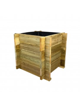 Tesias Ξύλινη γλάστα ECONOMY - 54x54x52-Tesias  TES-87