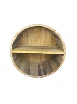 Tesias Ράφια από βαρέλι με 2 χωρίσματα - 28x20cm-Tesias  TES-786