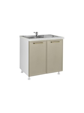 MATIS Επιδαπέδιο ντουλάπι νεροχύτη κουζίνας Alba D80S Ελιάς 80x60x85εκ. MATISKD80S78