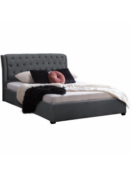 Intrahome ΚΡΕΒΑΤΙ ODCASABLANCALYS 150CASABLANCABU_DHCASABLANCABI200 ΒΕΛΟΥΔΟ ΥΦΑΣΜΑ ΓΚΡΙ .11 164x223x100 εκ. intraho-1610717