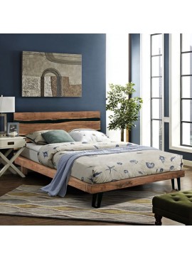 Intrahome ΚΡΕΒΑΤΙ POLOKWCASABLANCANE ΑΠΟ ΜΕΤΑΛΛΟ ΚΑΙ ΜΑΣΙΦ ΞΥΛΟ ΑΚΑΚΙΑΣ 217x180,5x94Yεκ.(ΣΤΡΩΜΑ 160Χ200).11 intraho-1610727