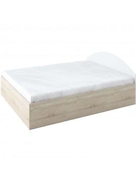 Κρεβάτι διπλό 160/200, Linda, με Δώρο στρώμα με ενσωματωμένο τελάρο και μηχανισμό ανύψωσης, Genomax  12814-31941