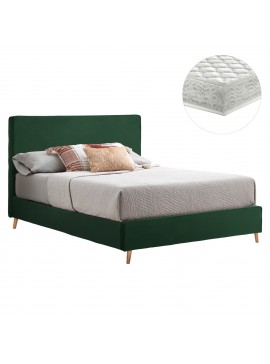 ΚΡΕΒΑΤΙ ΜΕ ΣΤΡΩΜΑ INDRA HM21280.04 ΚΥΠΑΡΙΣΣΙ ΒΕΛΟΥΔΟ--ΓΙΑ 160x200εκ