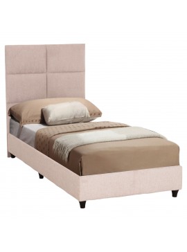 ΚΡΕΒΑΤΙ ΜΟΝΟ MILO HM652.32 ΜΠΕΖ TEDDY ΥΦΑΣΜΑ ΓΙΑ ΣΤΡΩΜΑ 90x200εκ