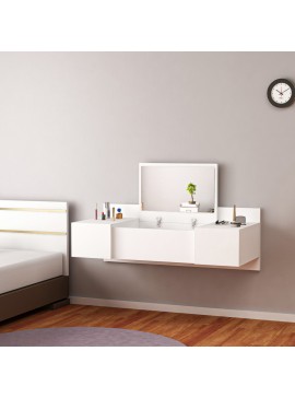 Intrahome ΚΡΕΜΑΣΤΗ ΤΟΥΑΛΕΤΑ ΜΕ ΚΑΘΡΕΠΤΗ LINDE .11 ΛΕΥΚΗ ΜΕΛΑΜΙΝΗ 100x39x33Y εκ. intraho-1646264