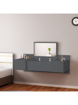 Intrahome ΚΡΕΜΑΣΤΗ ΤΟΥΑΛΕΤΑ ΜΕ ΚΑΘΡΕΠΤΗ LINDE .12 ΑΝΘΡΑΚΙ ΜΕΛΑΜΙΝΗ 100x39x33Y εκ. intraho-1646263