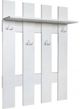 Κρεμάστρα Εισόδου Hanger 40 Λευκή, 75x21x120 εκ., Genomax Genom1219920425